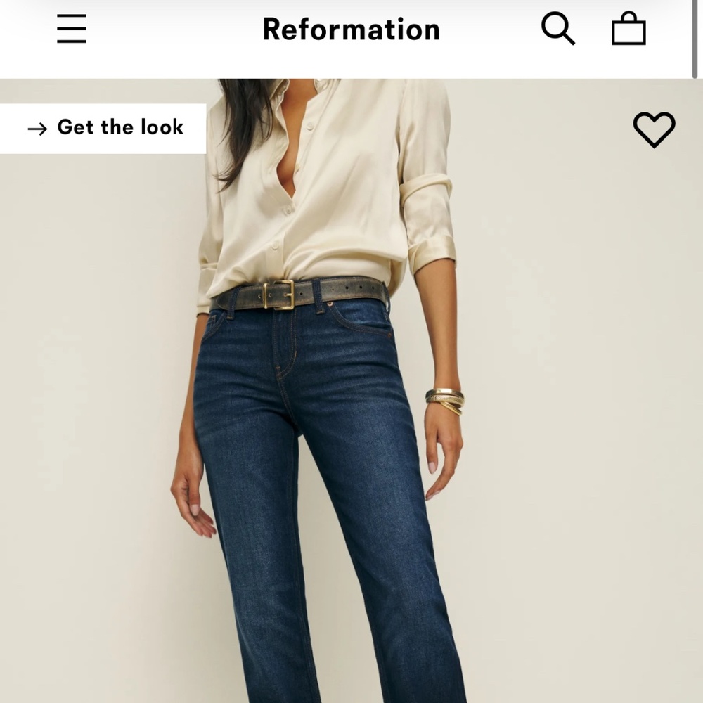 NWT Reformation Rayna Low Rise Bootcut Jeans